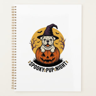 Chemise de bouledogue Halloween avec chien citroui
