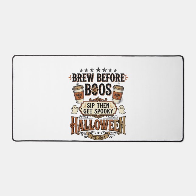 Chemise de café Halloween Brassez avant les fantôm (Recto)