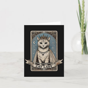 Chemise de carte Dame de chat sans enfant Chemise