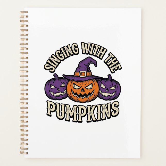 Chemise de chants de citrouille Halloween vintage  (Devant)