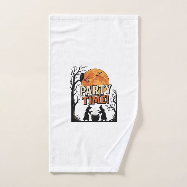 Chemise de chaudron de sorcière à l'heure de la fê (Serviette à main)