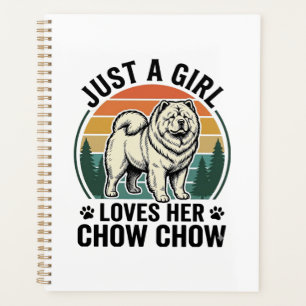 Chemise de chien Chow Chow Fille vintage amoureuse