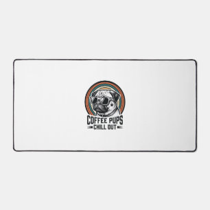 Chemise de chien de café rétro Chill Pug Graphique