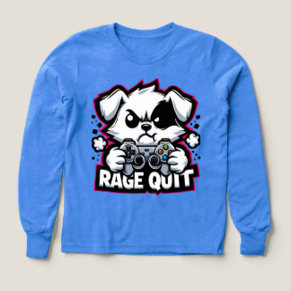 Chemise de chien de jeu Rage Quit - Cadeau drôle p