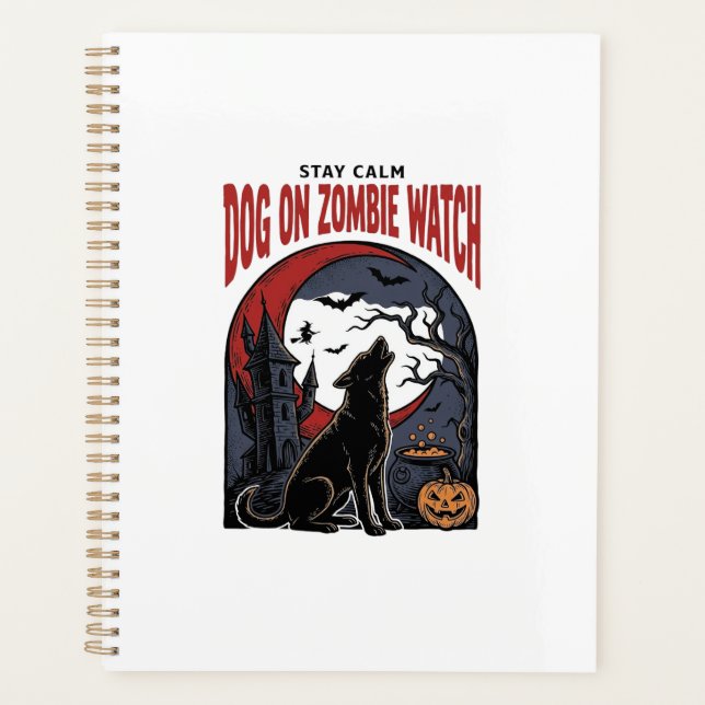 Chemise de chien Halloween modèle patrouille zombi (Devant)