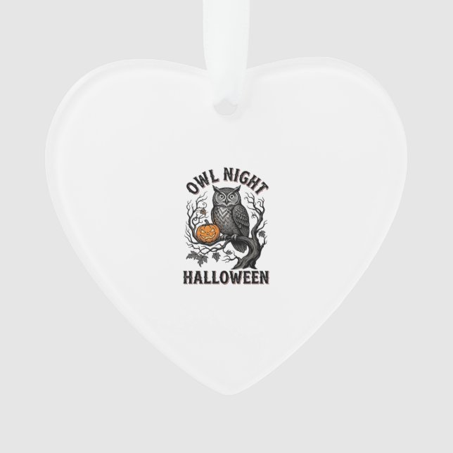 Chemise de chouette d'Halloween Vintage Party d'oi (devant)