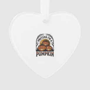 Chemise de citrouille d'Halloween Fais semblant qu