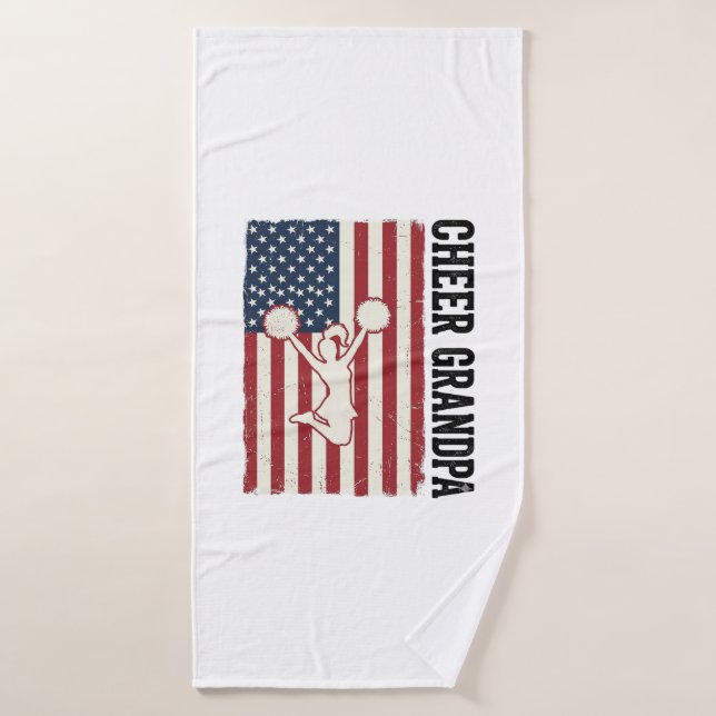 Chemise de conception de drapeau vintage patriotiq (Serviette de bain)