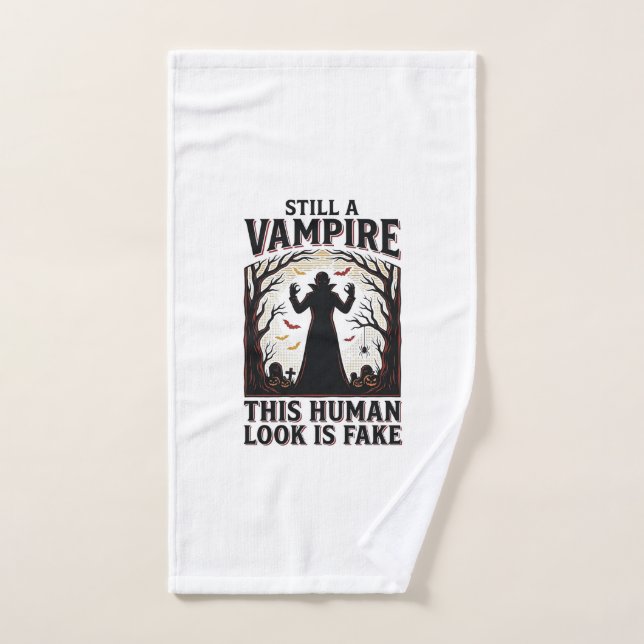 Chemise de costume de vampire drôle d'Halloween dé (Serviette à main)