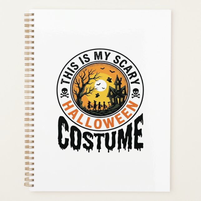 Chemise de costume d'Halloween effrayant avec grav (Devant)