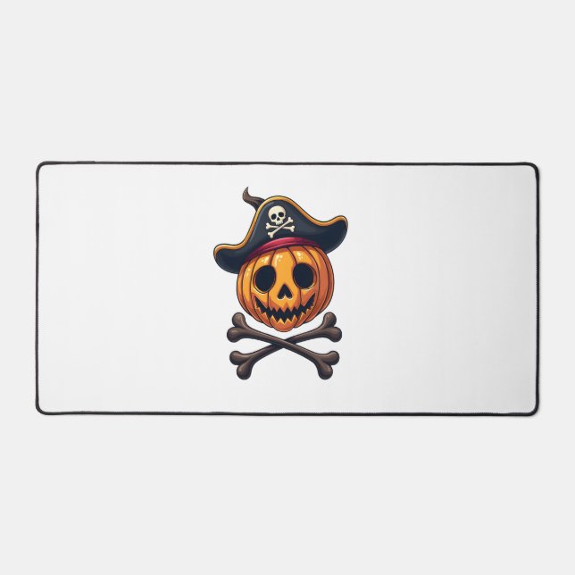 Chemise de crâne de Pirate de citrouille d'Hallowe (Recto)