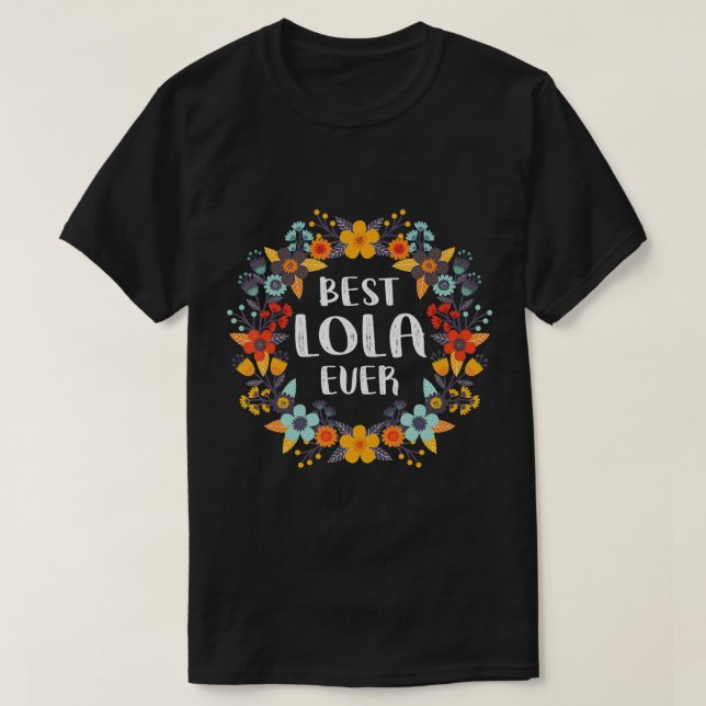 Chemise de Fête des Mères - Meilleur T-shirt Lola  (Design devant)