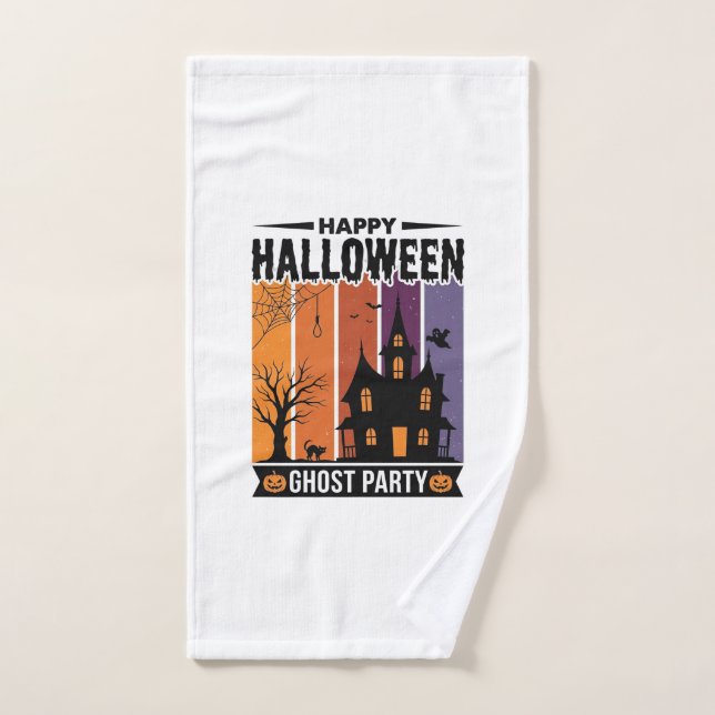 Chemise de fête fantôme Halloween heureuse Maison  (Serviette à main)