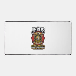 Chemise de foi chrétienne vintage Jésus pompier