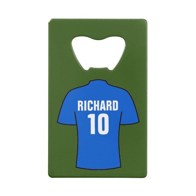 Chemise de football en bleu (Devant)