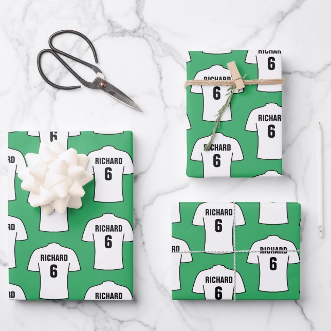 Chemise de football en feuilles de papier d'envelo (Recto)