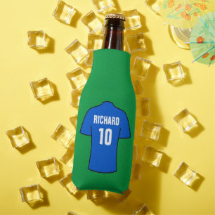 Chemise de football en Glacière de bouteille bleue