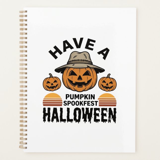 Chemise de gravure vintage Halloween Citrouille Ef (Devant)
