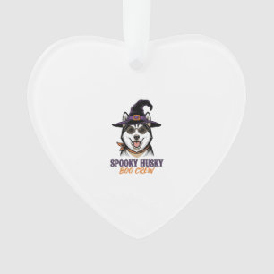 Chemise de Husky Halloween Sorcière Chien Graphiqu