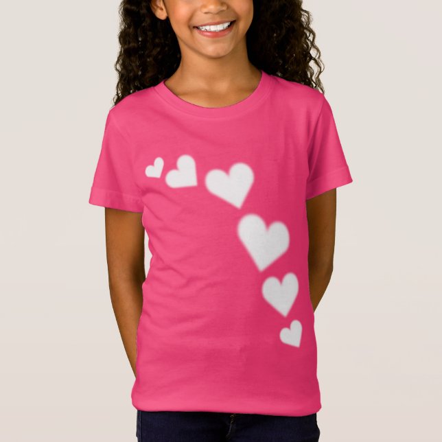 Chemise de la Saint-Valentin pour fille Hauts d'am (Devant)
