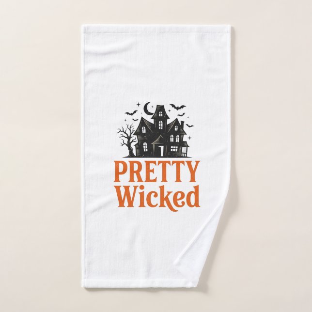 Chemise de maison hantée Halloween vintage Pretty  (Serviette à main)