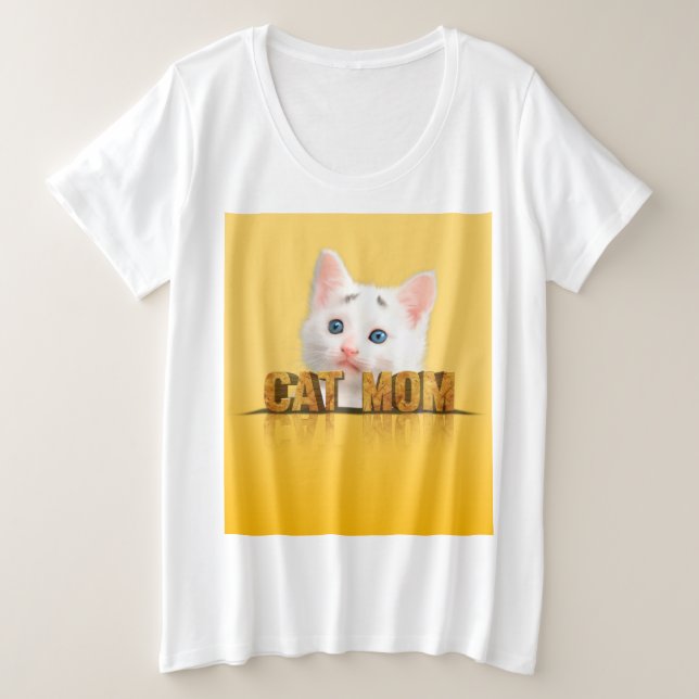 Chemise de maman de chat | cadeau maman chat | fem (Design devant)