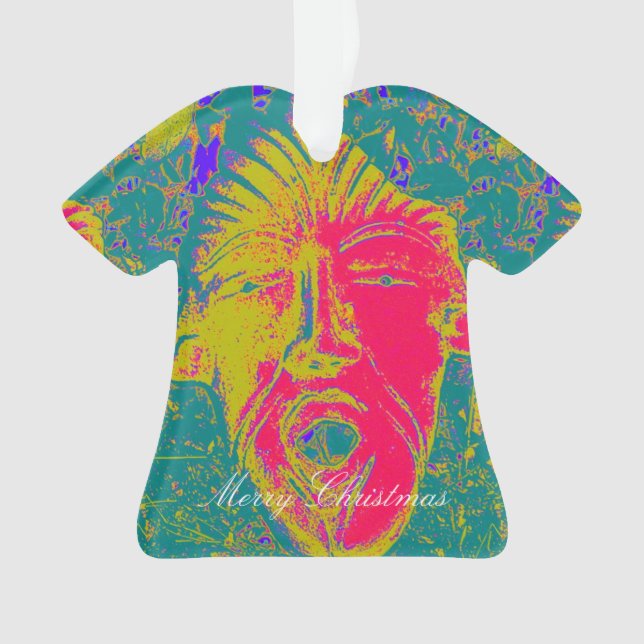 chemise de masque de visage joyeux noël ornement (devant)