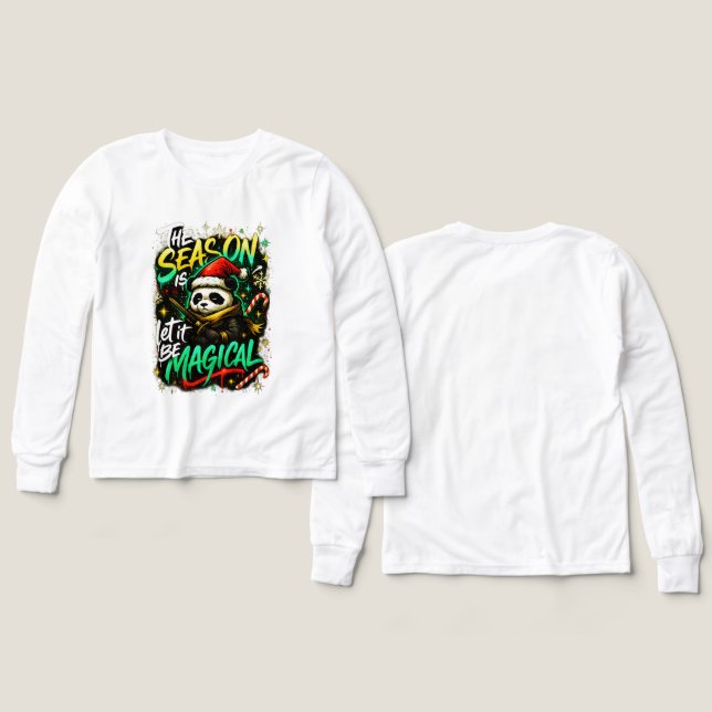 Chemise de Noël confortable et premium pour garçon (Motif Recto et Verso)