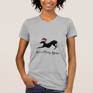Chemise de Noël de lévrier italien. T-shirt