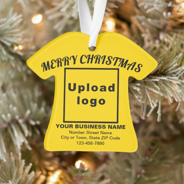 Chemise de Noël Jaune en forme de T-shirt Acryliqu (Arbre)