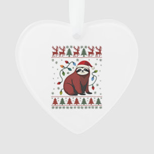 Chemise de Noël pour cadeau amateur de paresseux S