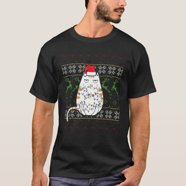 Chemise de Noël pour chats  Sweat de Noël laid  Ch (Devant)