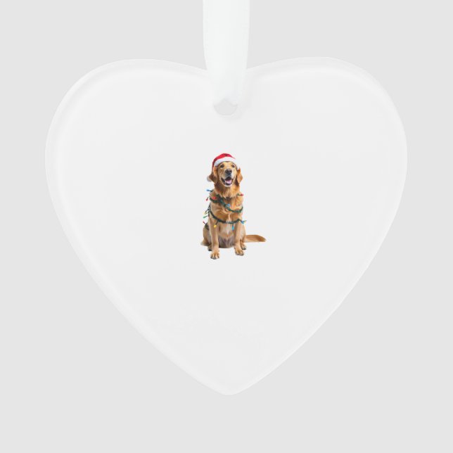 Chemise de Noël pour chien, Pyjama Golden retrieve (devant)