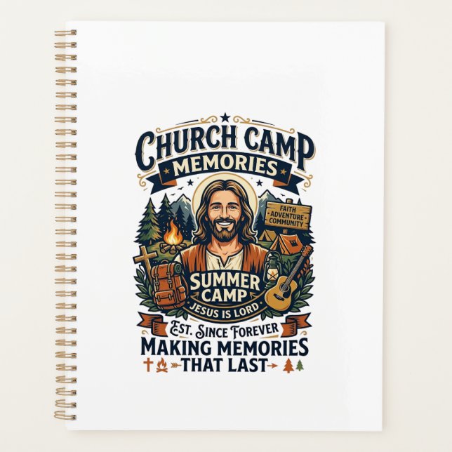 Chemise de nostalgie du camp VBS de l'église Jésus (Devant)