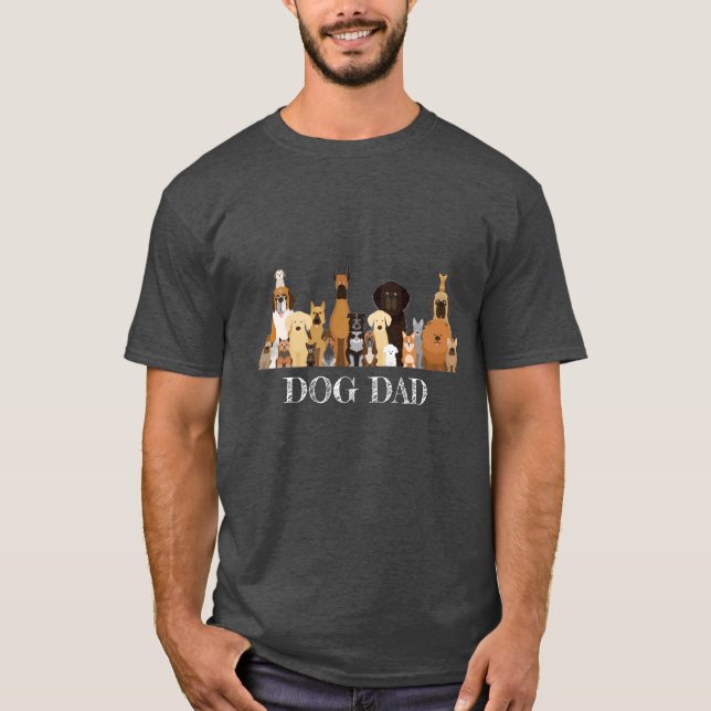 Chemise de papa de chien T-Shirt d'animal de compa (Devant)