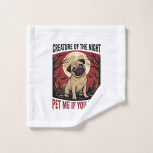 Chemise de pug Halloween avec cimetière effrayant