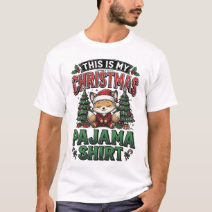 Chemise de pyjama de Noël T-shirt de vacances vint