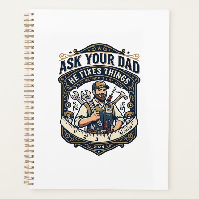 Chemise de réparation de papa pour la fête des pèr (Devant)