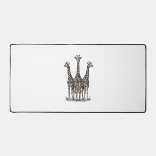 Chemise de safari avec gravure de girafe au couche