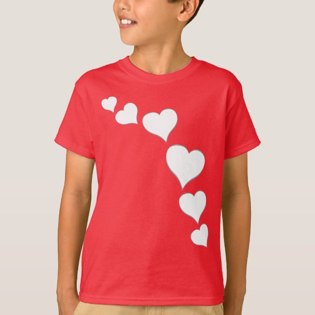 Chemise de Saint Valentin pour enfant T-shirt d'am (Devant)