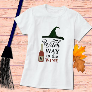 Chemise De Sorcière Au Vin Halloween T-Shirt