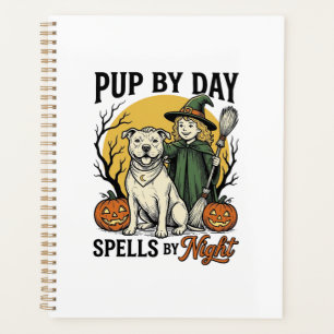 Chemise de sorcière de chien d'Halloween Gravure v