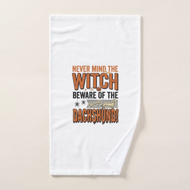 Chemise de sorcière d'Halloween Méfiez-vous du tec (Serviette à main)