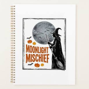 Chemise de sorcière vintage silhouette de lune d'H