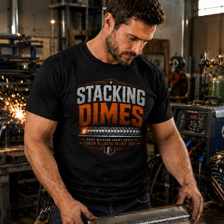Chemise de Soudeur Stacking Dimes T-shirt de Soudu