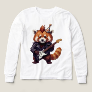 Chemise de sudation d'anniversaire de Panda roux