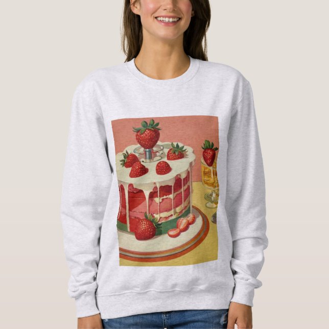 Chemise de sweat à gâteau rétro futuriste  (Devant)
