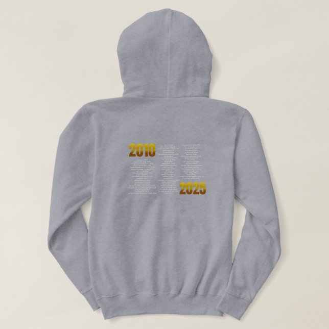 Chemise de sweat pour le 15e anniversaire de RS AV (Design dos)