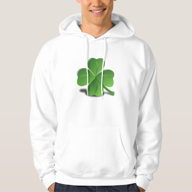 Chemise de sweat - shirt à capuche de trèfle de (Devant)