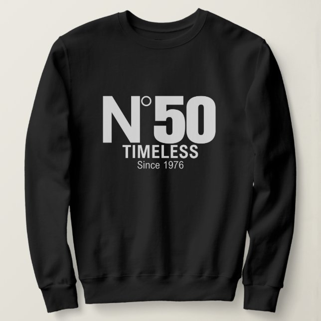 Chemise de sweatshirt pour 50e anniversaire (Design devant)